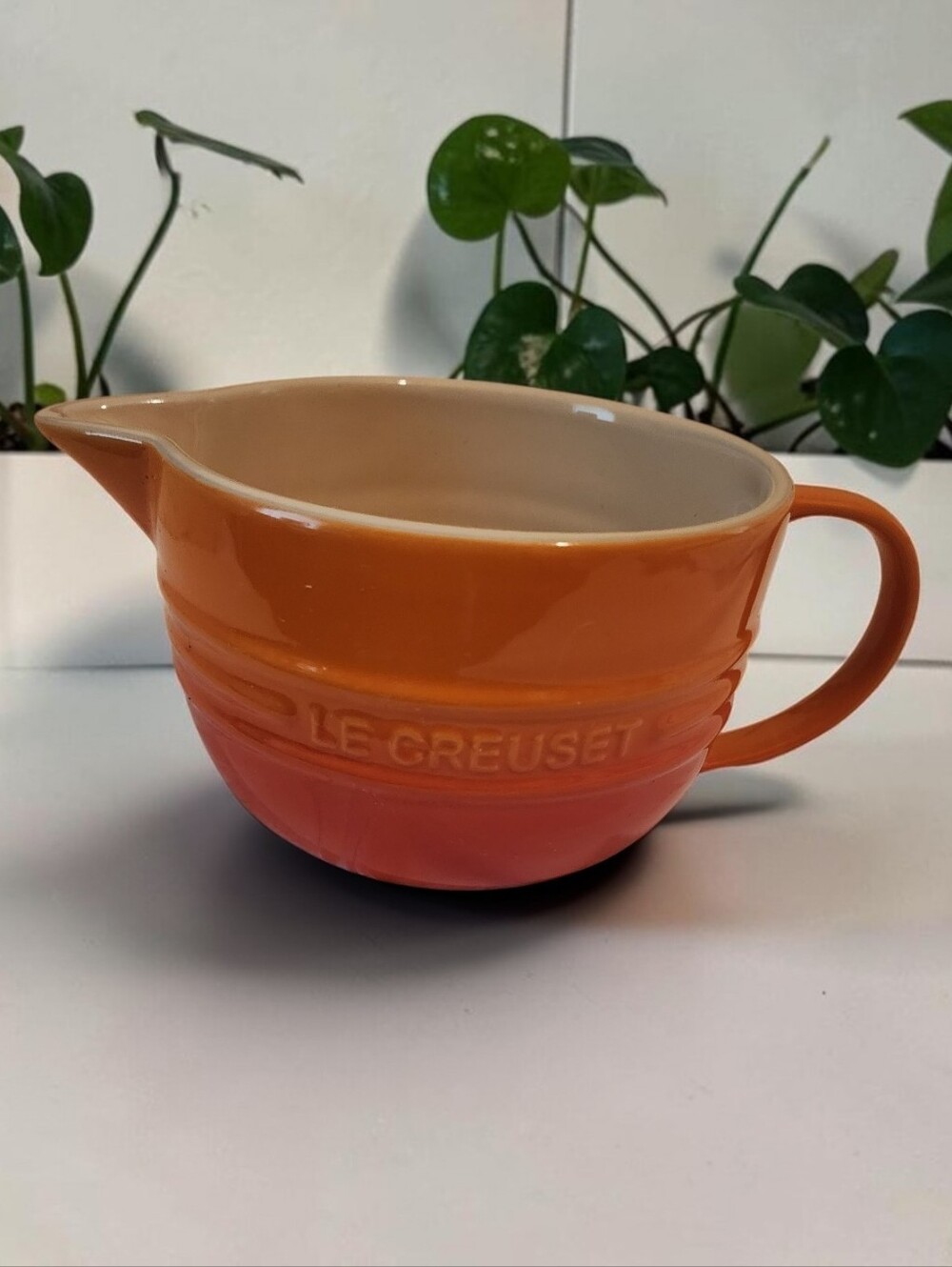 Le Crueset 2quart Batter Bowl Fall Orange NEW